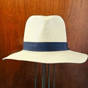 Straw Hat with Black Band